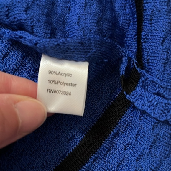 Ming Wang Women’s Blue Sweater Cardigan Size PM - Picture 10 of 13